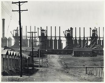 (WALKER EVANS) (1903-1975) Floyd Burroughs, Hale County, Alabama * R Station, Edwards, Mississippi * Steel Mill and Workers Houses, Bi